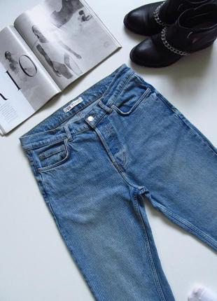 Синие плотные джинсы zara 💣6 фото