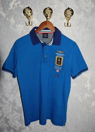 Сорочка футболка поло aeronautica militare, оригінал , на 50 р.,, по бірці - l,
