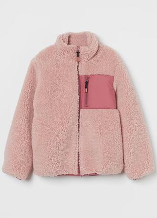 Стильная теплая кофта меховушка от h&m