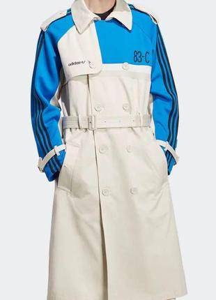 Adidas originals blue version coat тренч плащ унисекс