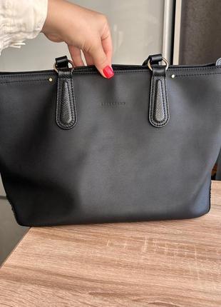 Сумка кожаная франция кожа longchamp оригинал брендовая