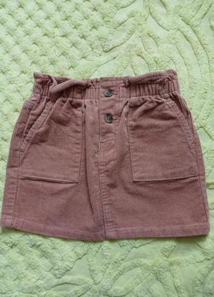 Вельветова спідниця h&m  4 роки