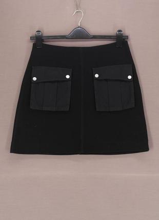 Брендовая юбка мини с карманами "marc jacobs". размер м.4 фото