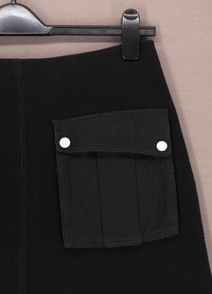 Брендовая юбка мини с карманами "marc jacobs". размер м.3 фото
