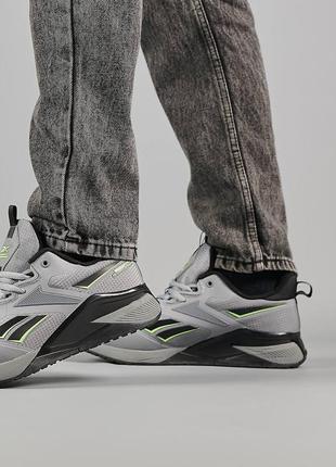 Шикарні стильні чоловічі кросівки "reebok nano x2 fleece"9 фото