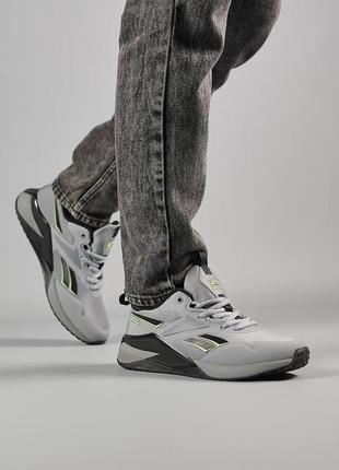 Шикарні стильні чоловічі кросівки "reebok nano x2 fleece"2 фото