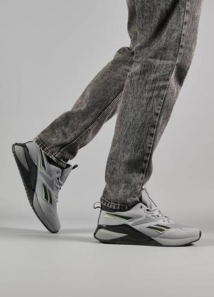 Шикарні стильні чоловічі кросівки "reebok nano x2 fleece"8 фото