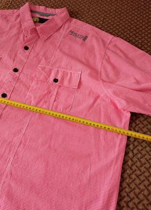 ‼️батал‼️ мужская одежда/ брендовая летняя рубашка в клетку ❤️ 64/66/7xl размер, пог 74 см, коттон4 фото