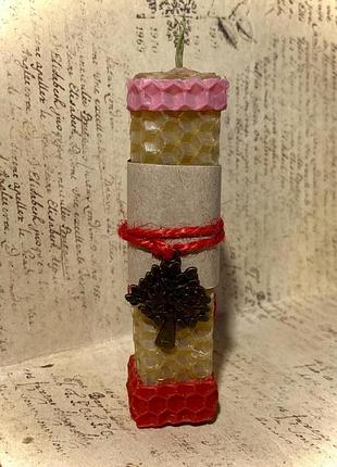 🕯️🙏подяка своєму роду -  свічка програма 🌳з підвіскою «дерево життя»