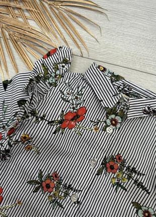 Блуза-рубашка 6-9 месяцев3 фото