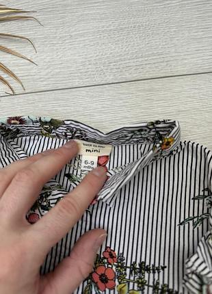 Блуза-рубашка 6-9 месяцев5 фото