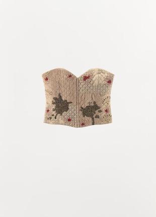 Корсет женский бежевый zara new