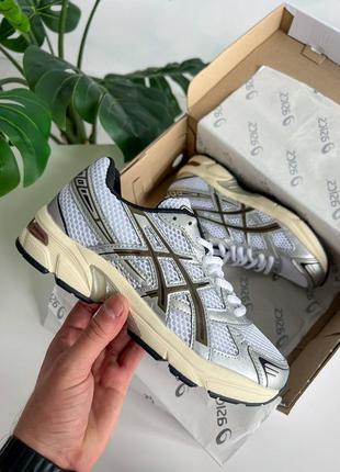 Женские кроссовки asics gel-1130 white/silver/brown