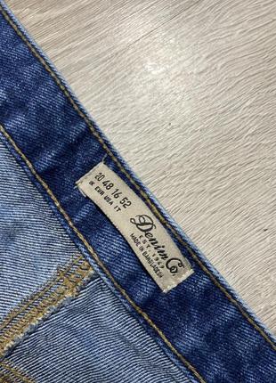 Короткие джинсовые шорты большого размера батал denim co, xxxl 56-58р3 фото