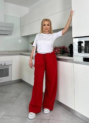 Брюки с поясом