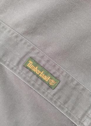 Фирменная рубашка от timeberland оттенка ''хаки'' оверсайз модель7 фото