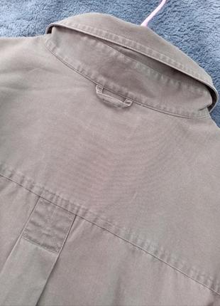 Фирменная рубашка от timeberland оттенка ''хаки'' оверсайз модель5 фото