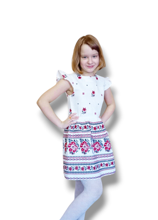 Платье вышиванка детская нарядная праздничная и повседневная 🌸1 фото