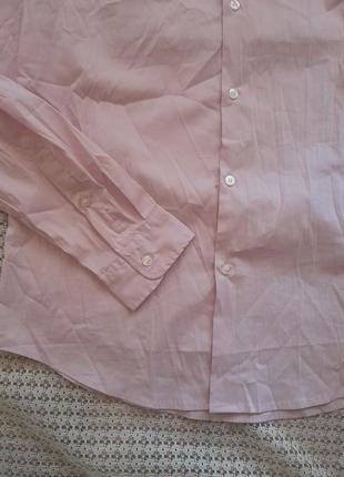 Стильна легка рожева приталена сорочка calliope4 фото