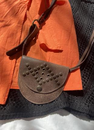 Шкіряна поясна сумка гаманець promo