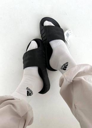 Тапки adidas adilette slides black шлепанцы2 фото