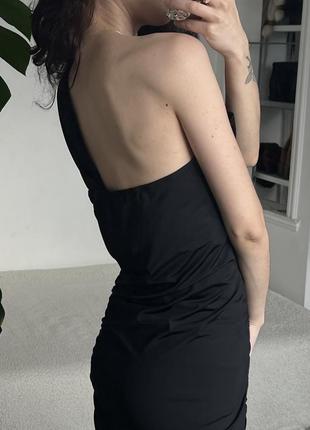 Роскошное длинное черное макси платье в вечернем стиле8 фото