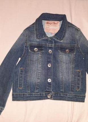 Джинсовый пиджак для девочки 2-3лет 2