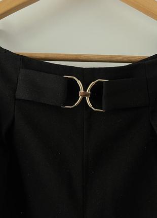 Брюки черные штани на высокой талии.2 фото