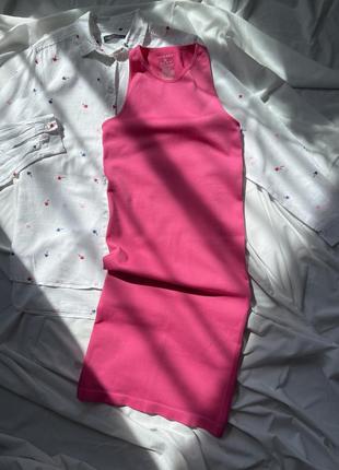 Розовое платье миди primark3 фото