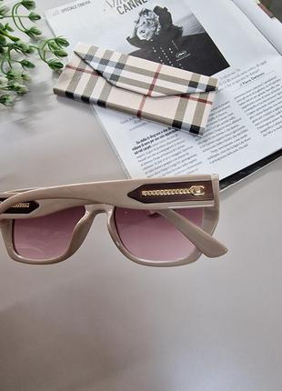🏷️ окуляри беж з розовим4 фото