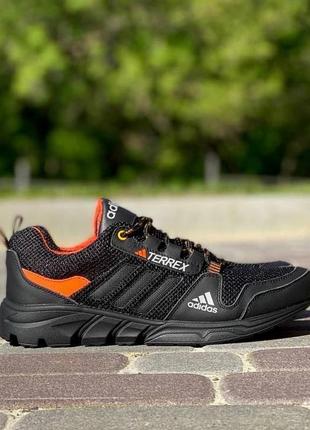 Чоловічі сітчасті, помаранчові, стильні та якісні кросівки adidas terrex. від 40 до 45 рр. 1063 дмш2 фото