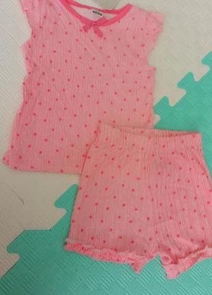 Комплект костюм для девочки розовый lc waikiki 9-12 месяцев, 74-80 рост2 фото