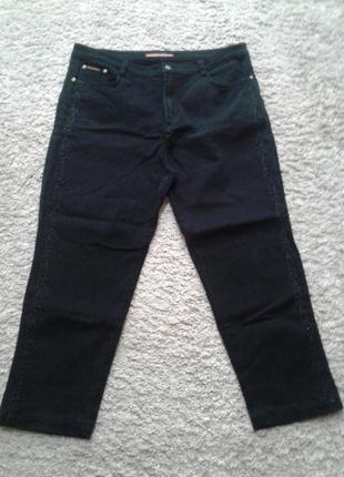 Черные джинсы со спандексом,48/50 р..1 фото