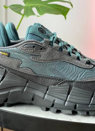 Кроссовки reebok zig kinetica 2.5 edge cordura 'grey/hoops blue'3 фото