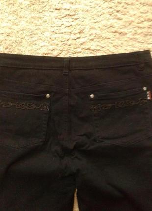 Черные джинсы со спандексом,48/50 р..3 фото