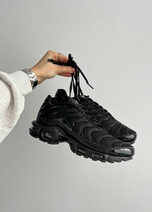 Кроссовки nike air max plus 'triple black'8 фото