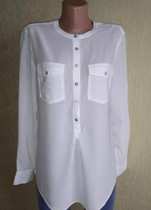 Gustav отличная фирменная белая рубашка блуза1 фото