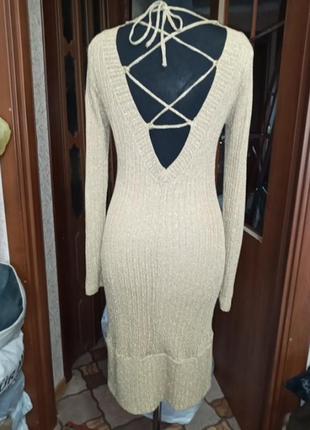 Платье новое,макаронка,с люриксом,на подкл.р.48,46,44 турция,ц.250 гр1 фото