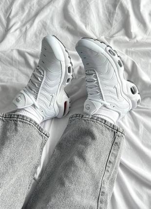 Кроссовки nike air max plus tn'triple white5 фото