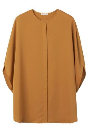 Оверсайз сатиновая блуза блузка oversized blouse wera в стиле cos arket3 фото