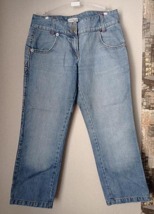 Джинсові капрі, бавовна, розмір 46-50, колір світло-блакитний.