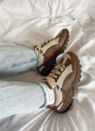 Кроссовки jacquemus x nike air humara 'brown'4 фото