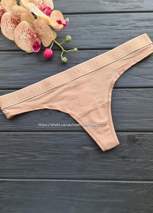 Трусики стринги из лого виктория сикрет victoria ́s secret