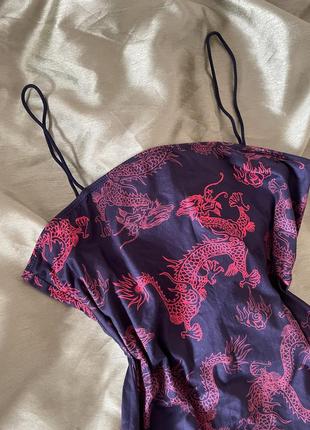 Сукня коротка з драконами shein3 фото