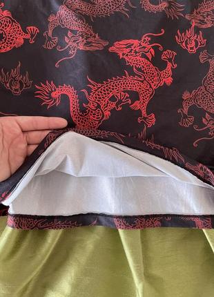 Сукня коротка з драконами shein4 фото