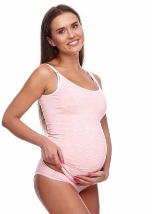 Майка борцовка жіноча для вагітних нова котон  р.44-48 love long long1 фото