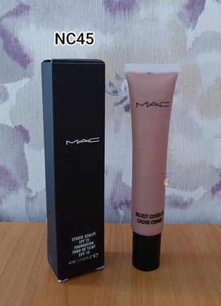 Тональный крем mac studio sculpt spf 15 foundation тон nc45