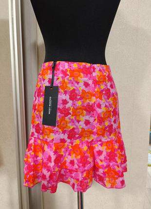 Хлопковая юбка с рюшами и цветами most wanted2 фото