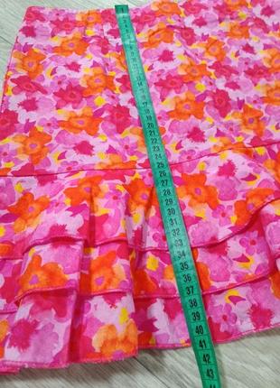 Хлопковая юбка с рюшами и цветами most wanted5 фото