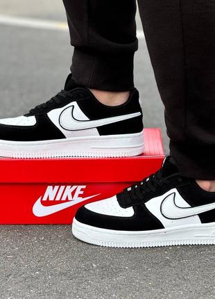 Мужские черно-белые спортивные кроссовки Air force 1 07 36 фото